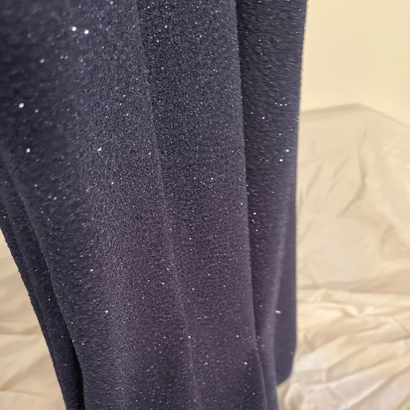 Navy sparkly halter prom dress - Picture 12 of 16